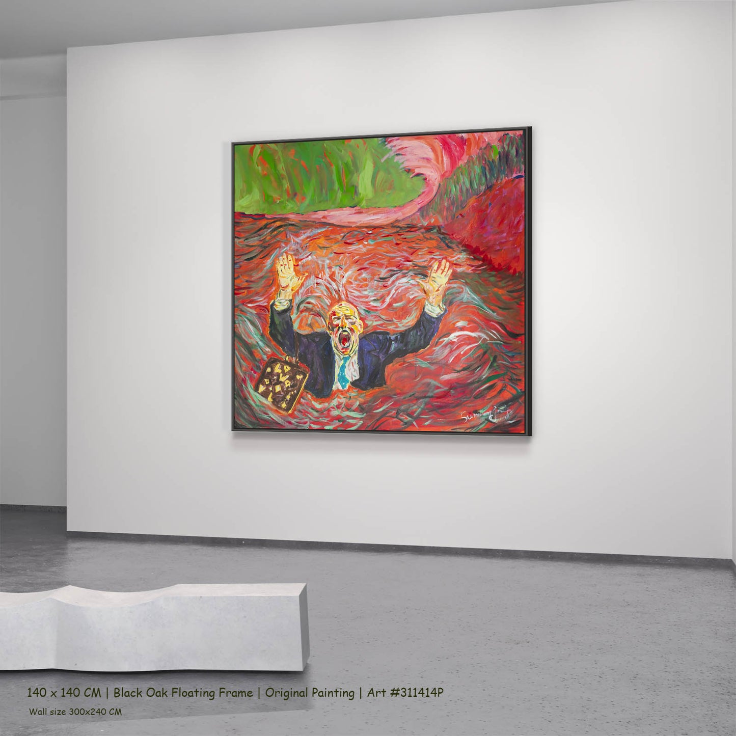 Original Painting | Drowning dishonesty | Crossing: 1.5