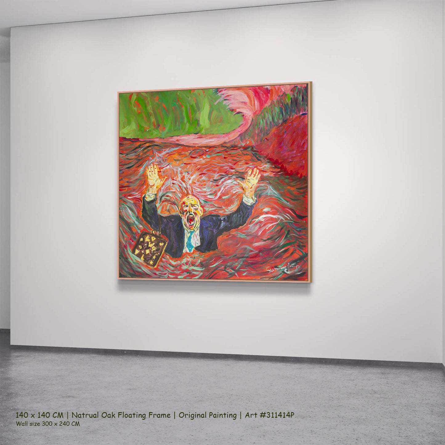 Original Painting | Drowning dishonesty | Crossing: 1.5