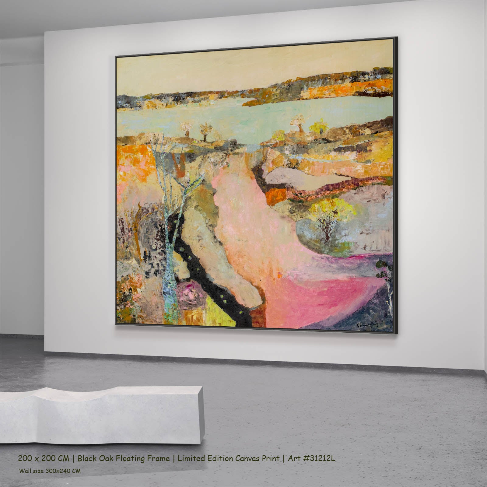 Wodonga, pink, orange, yellow Limited Edition Print by Summer Jiang