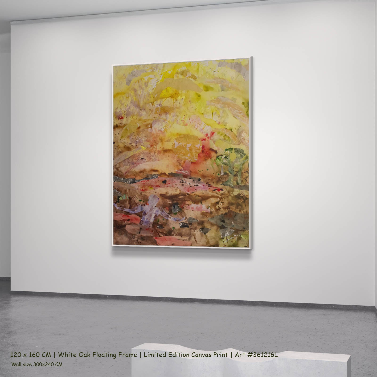 Walk Through Dawn, yellow, brown, red Limited Edition Print by Summer Jiang