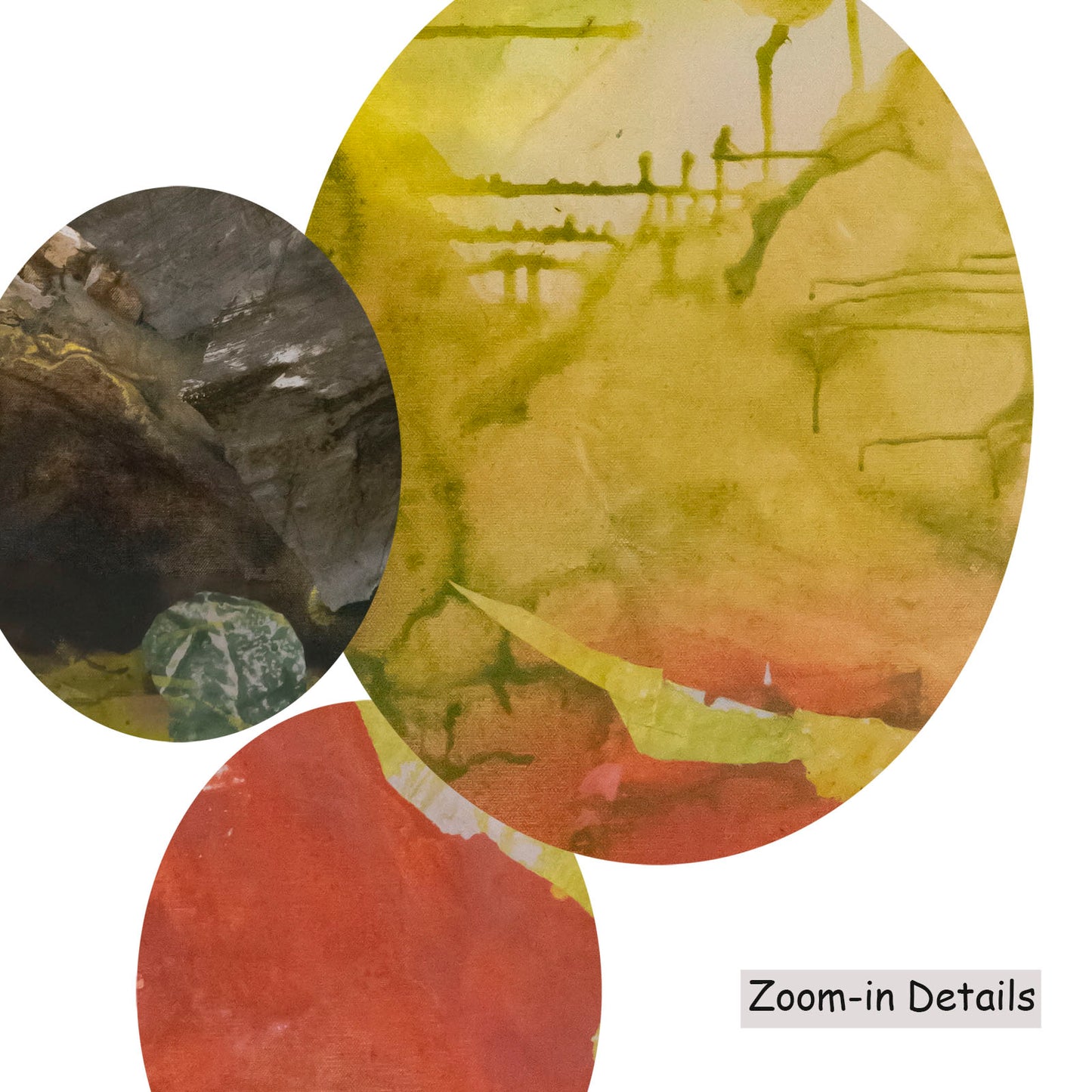 Path Becoming, yellow, grey, green, red Limited Edition Print by Summer Jiang