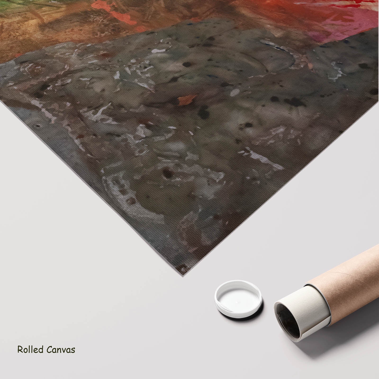Path Becoming, yellow, grey, green, red Limited Edition Print by Summer Jiang