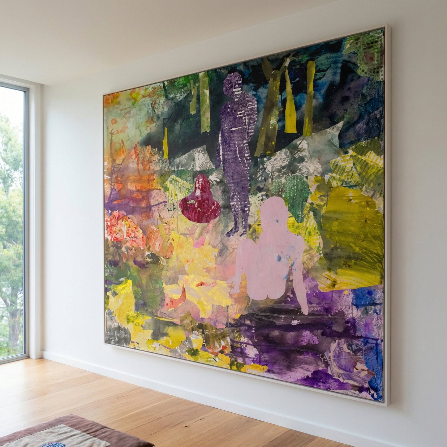 As We Are, yellow, purple, green, brown Limited Edition Print by Summer Jiang