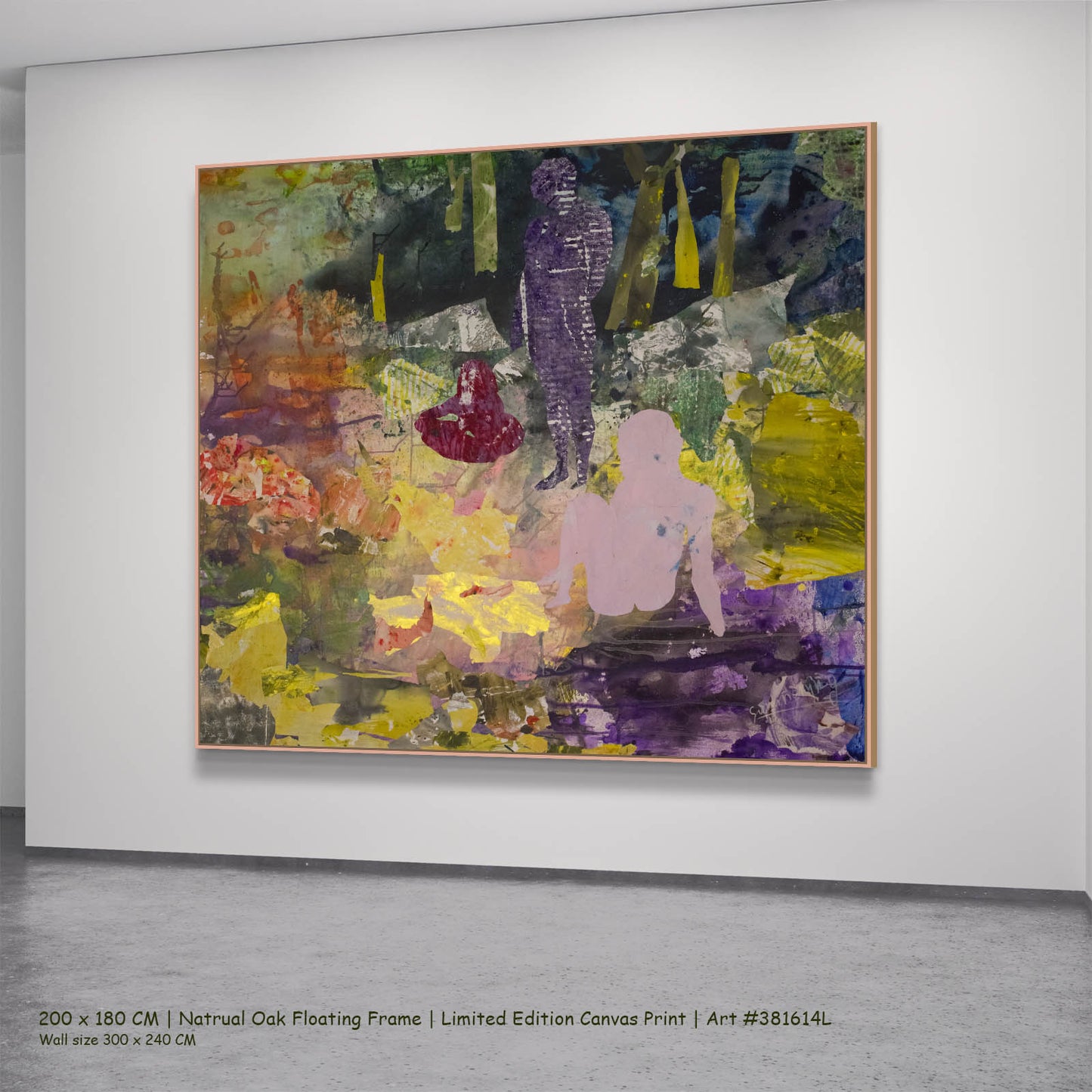As We Are, yellow, purple, green, brown Limited Edition Print by Summer Jiang