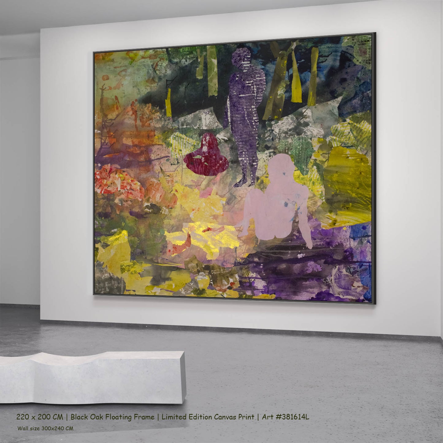 As We Are, yellow, purple, green, brown Limited Edition Print by Summer Jiang