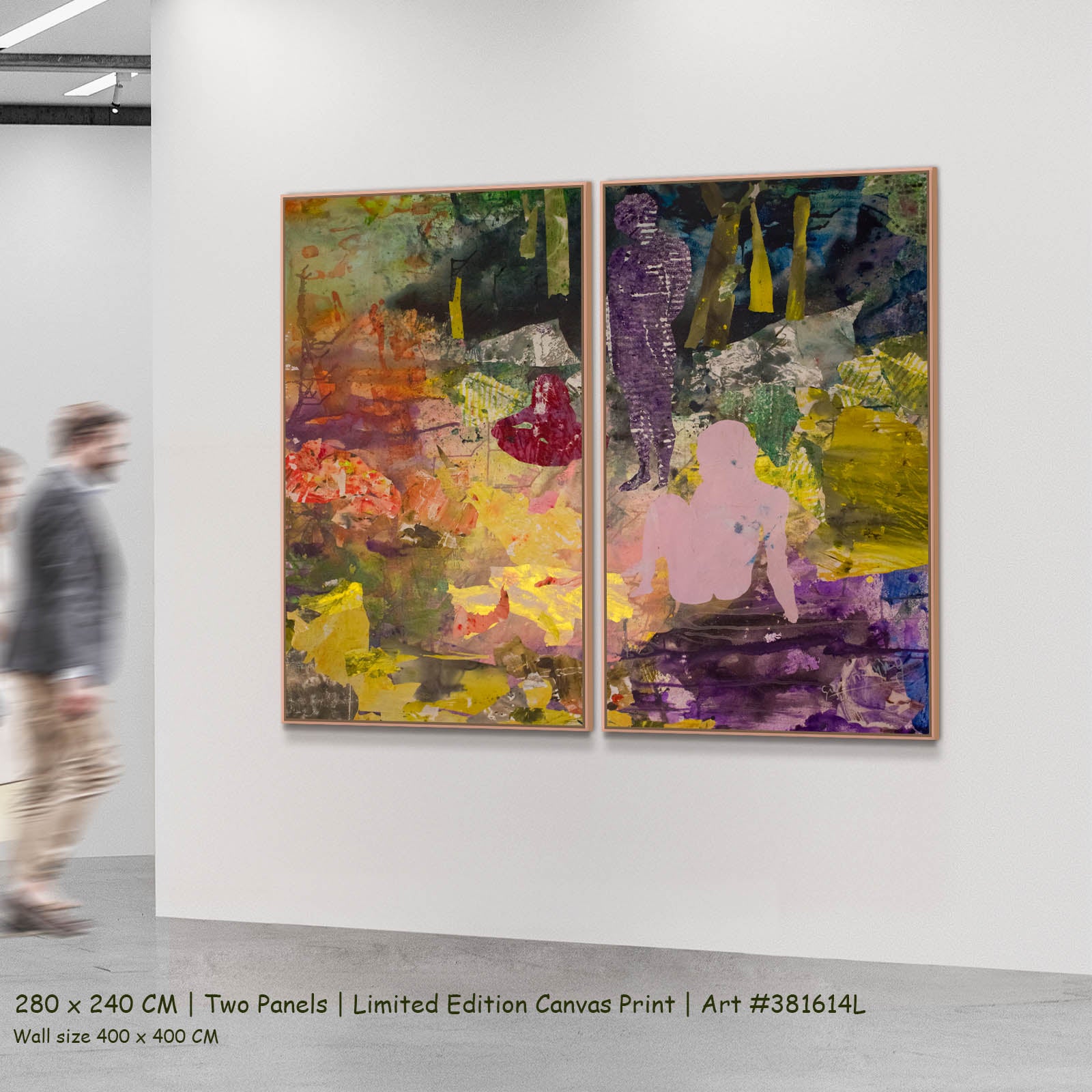 As We Are, yellow, purple, green, brown Limited Edition Print by Summer Jiang