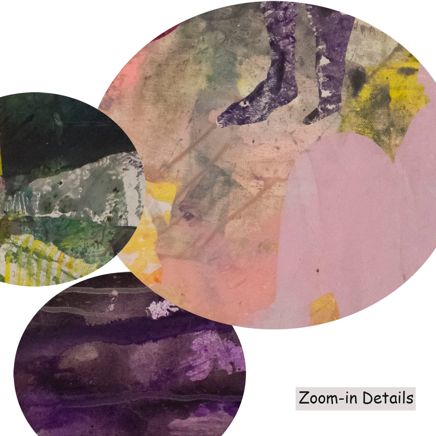 As We Are, yellow, purple, green, brown Limited Edition Print by Summer Jiang