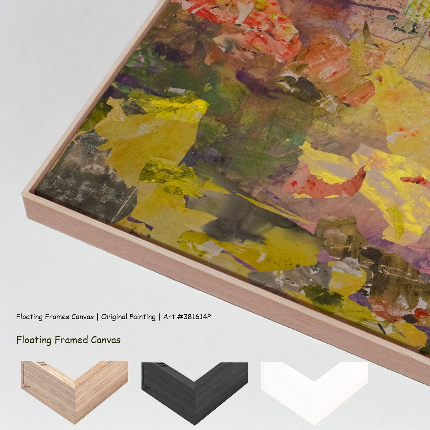 As We Are, yellow, purple, green, brown Original Painting by Summer Jiang