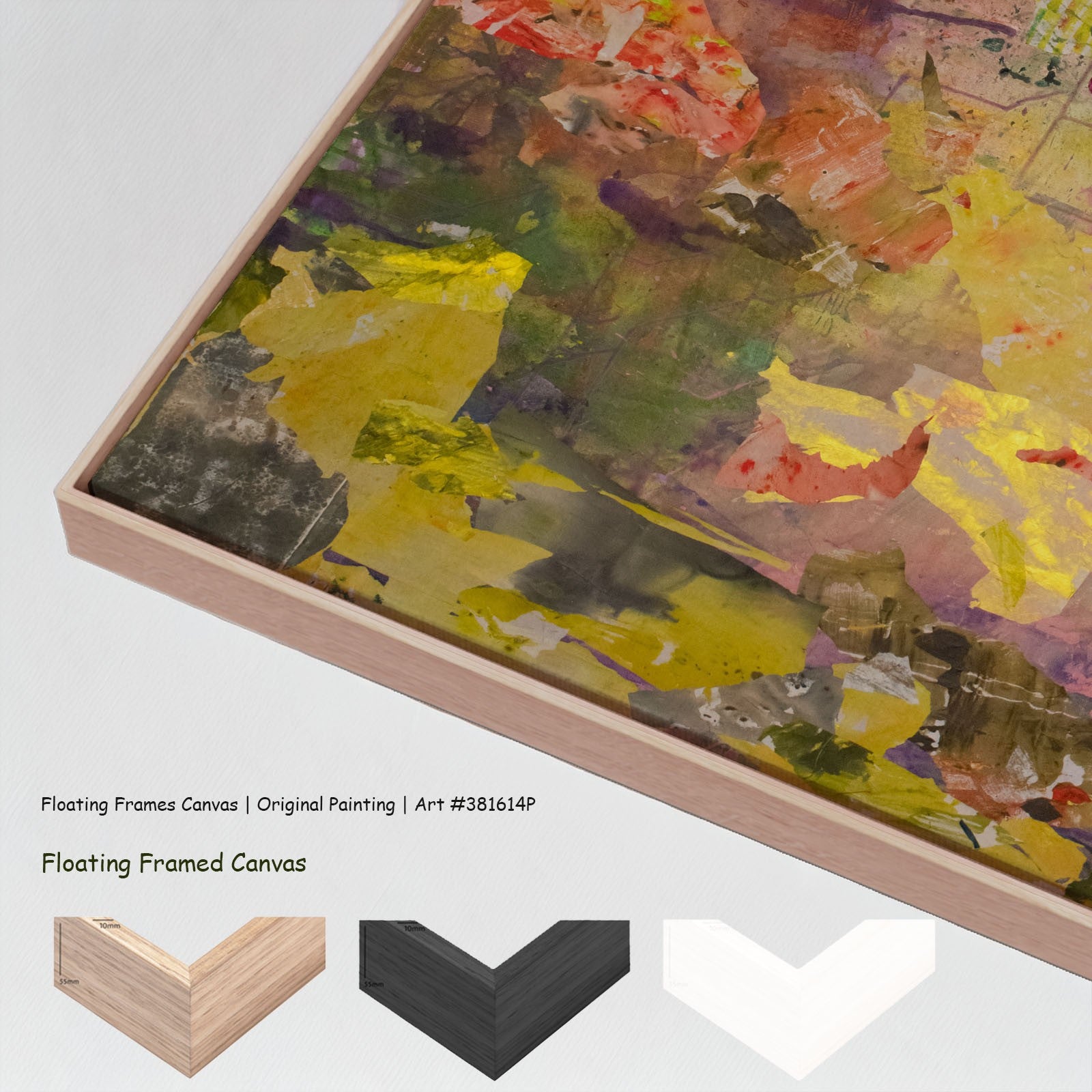 As We Are, yellow, purple, green, brown Original Painting by Summer Jiang