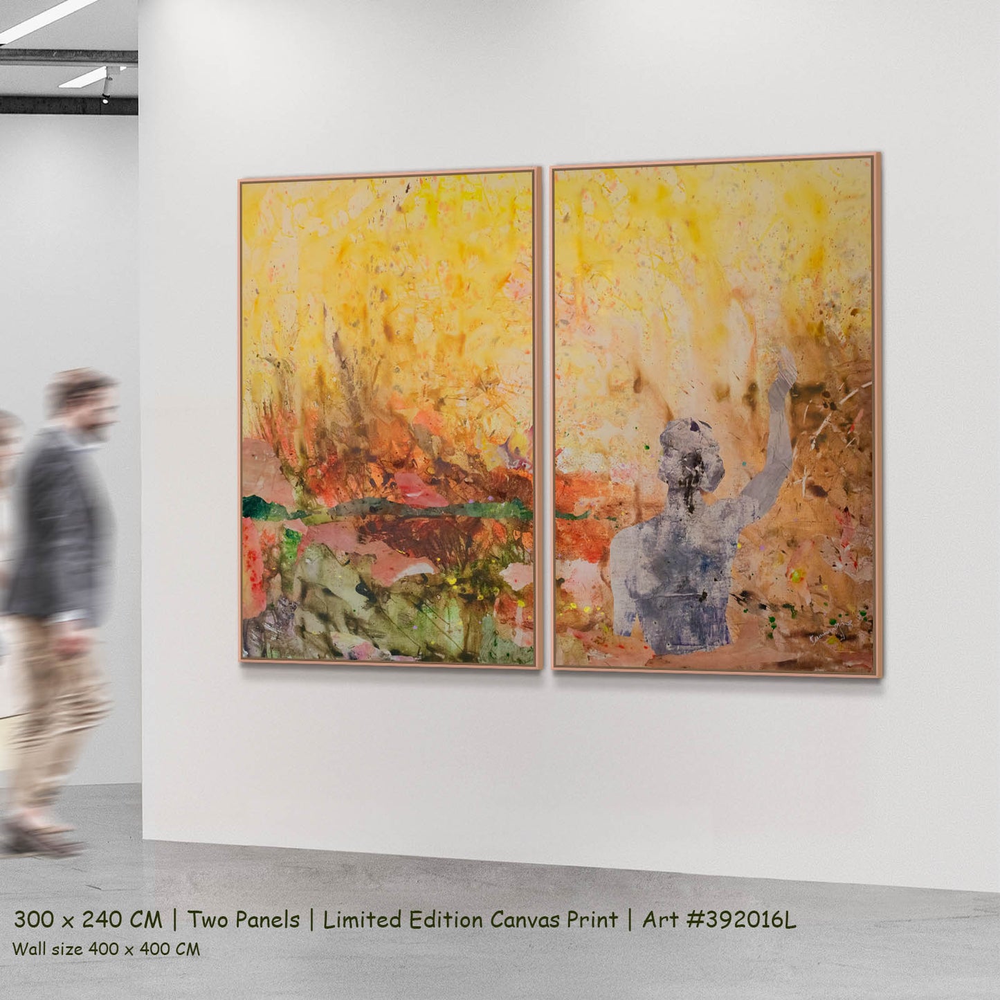 The Merge, yellow, brown, orange Limited Edition Print by Summer Jiang