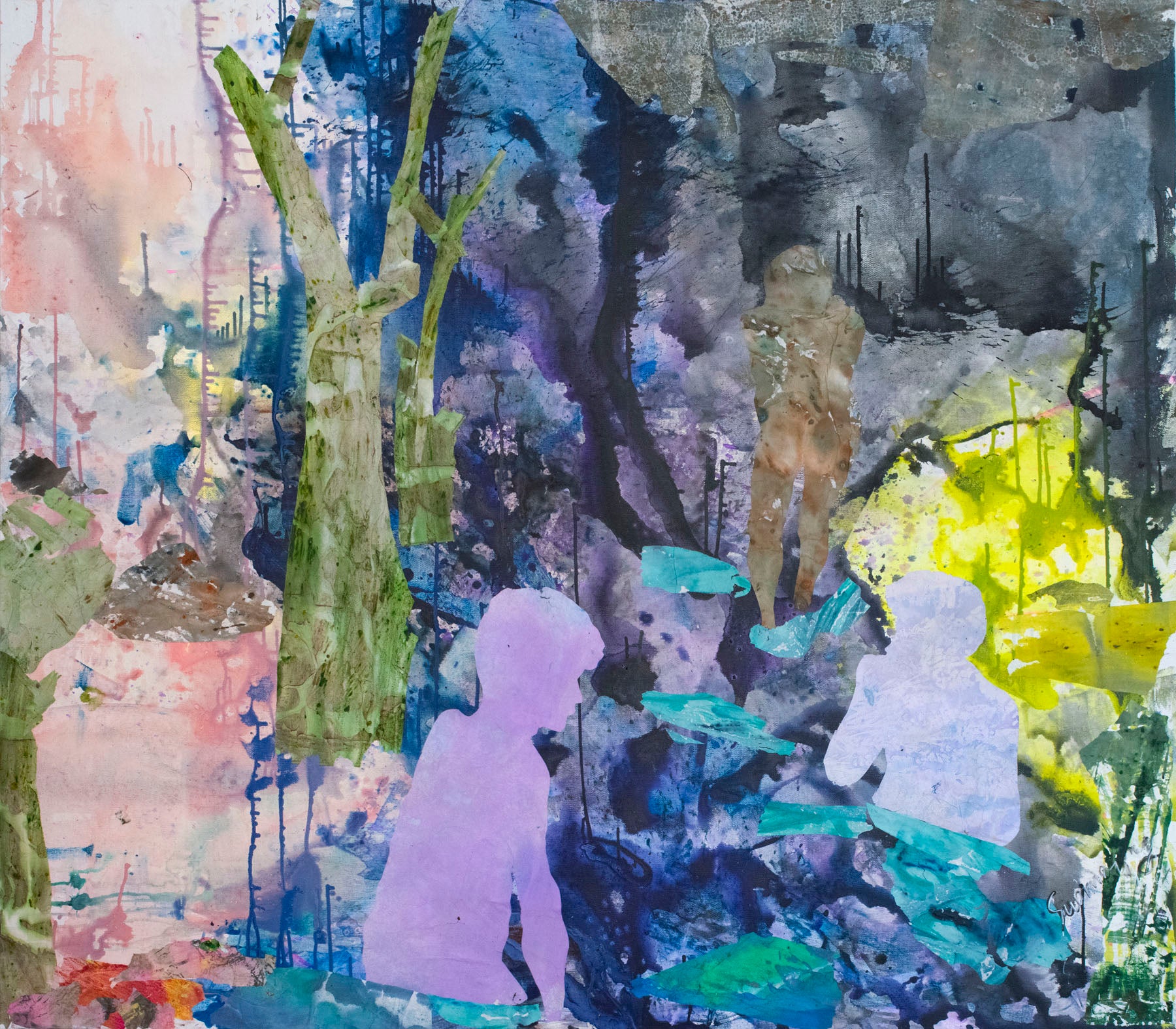 The Search, blue, purple, pink Limited Edition Print by Summer Jiang