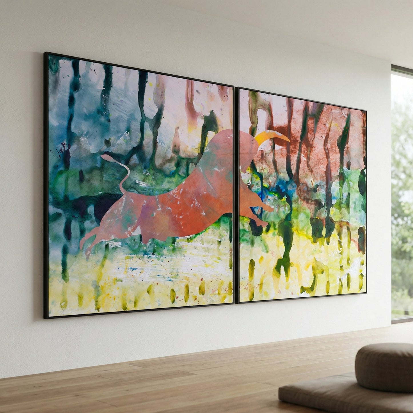 Unbreakable, yellow, pink, green Limited Edition Print by Summer Jiang