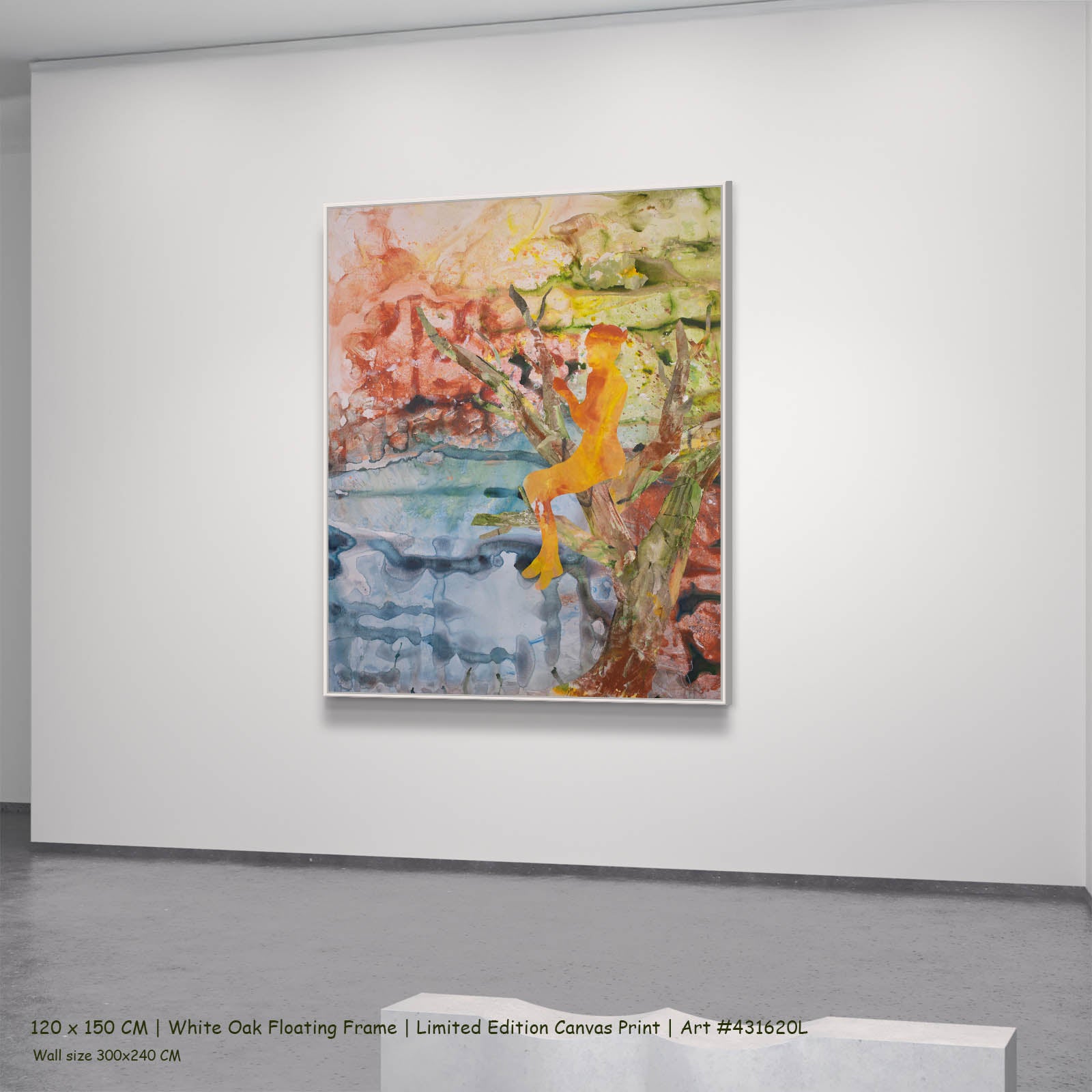 Golden Canopy, pink, green, orange, blue Limited Edition Print by Summer Jiang