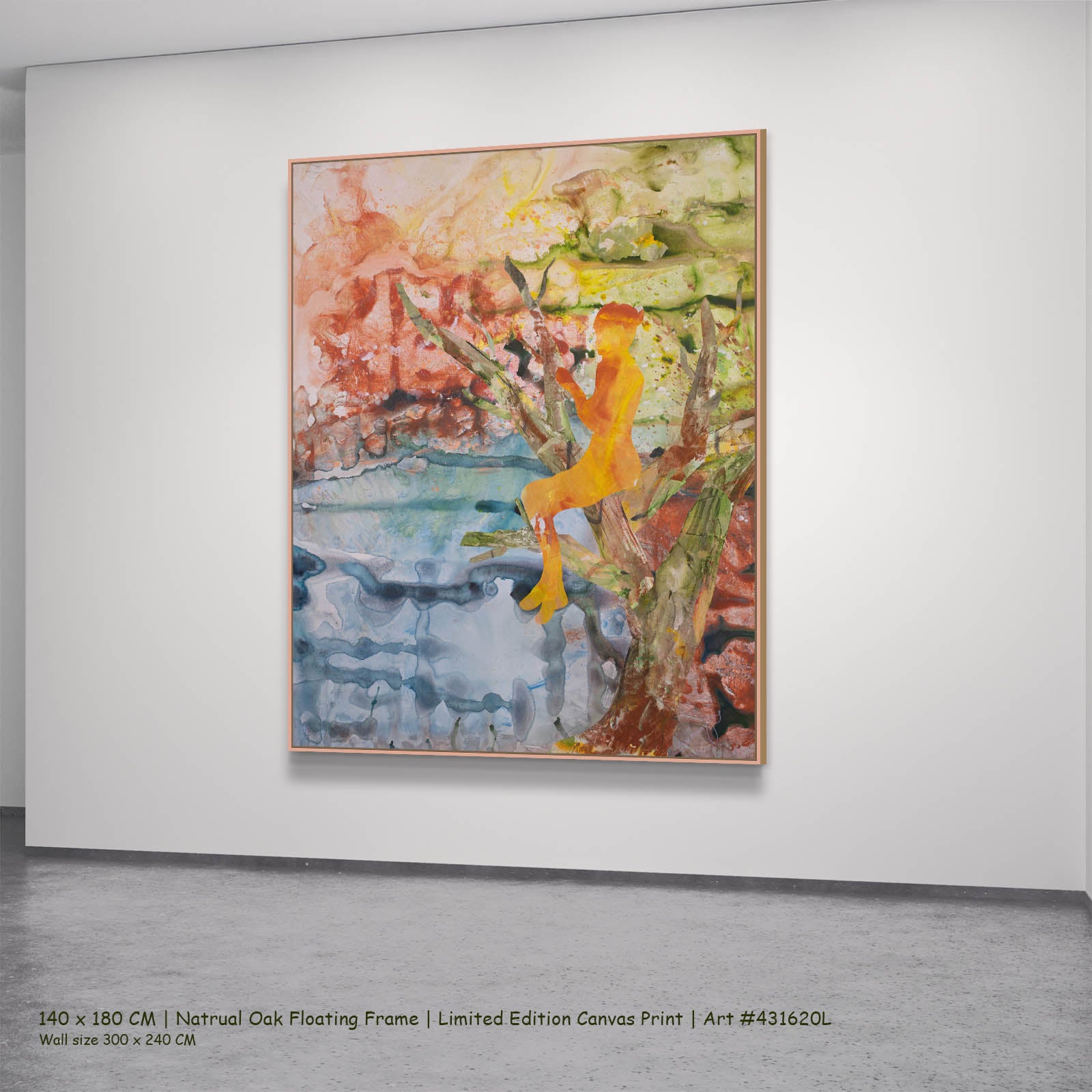 Golden Canopy, pink, green, orange, blue Limited Edition Print by Summer Jiang