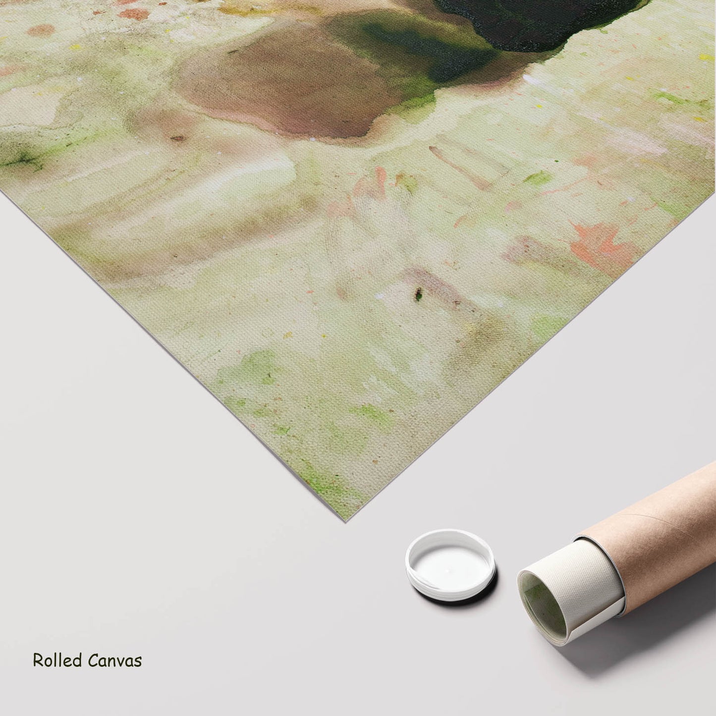 Swan's Whisper, white, green, yellow, brown Limited Edition Print by Summer Jiang