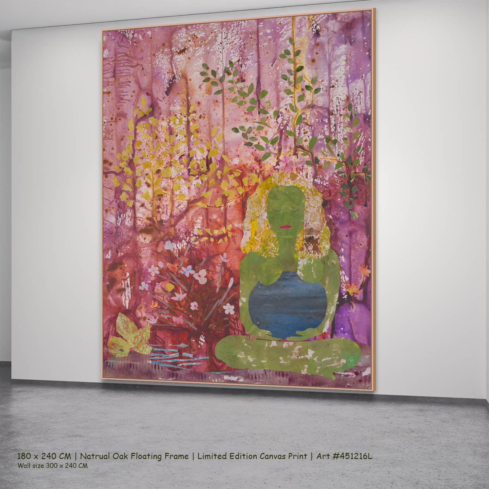 Mother Earth, purple, green Limited Edition Print by Summer Jiang