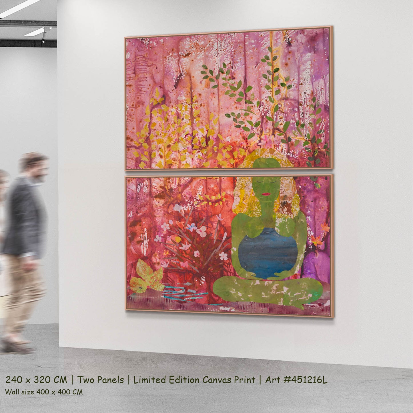 Mother Earth, purple, green Limited Edition Print by Summer Jiang