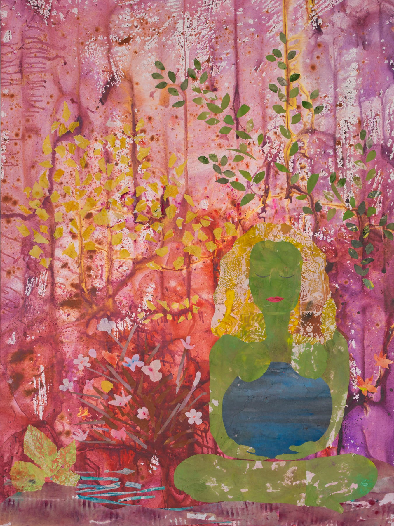 Mother Earth, purple, green Limited Edition Print by Summer Jiang