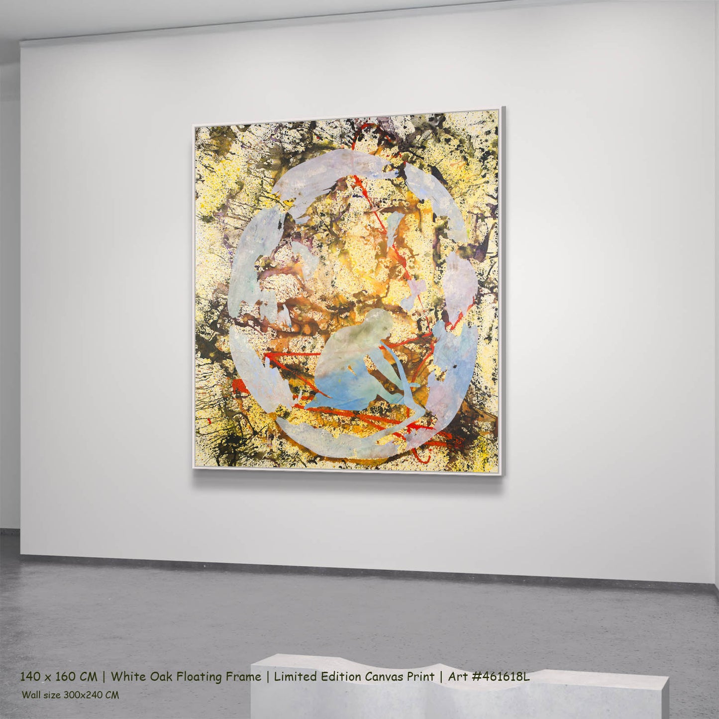 Surrender, yellow, light blue, red, black Limited Edition Print by Summer Jiang