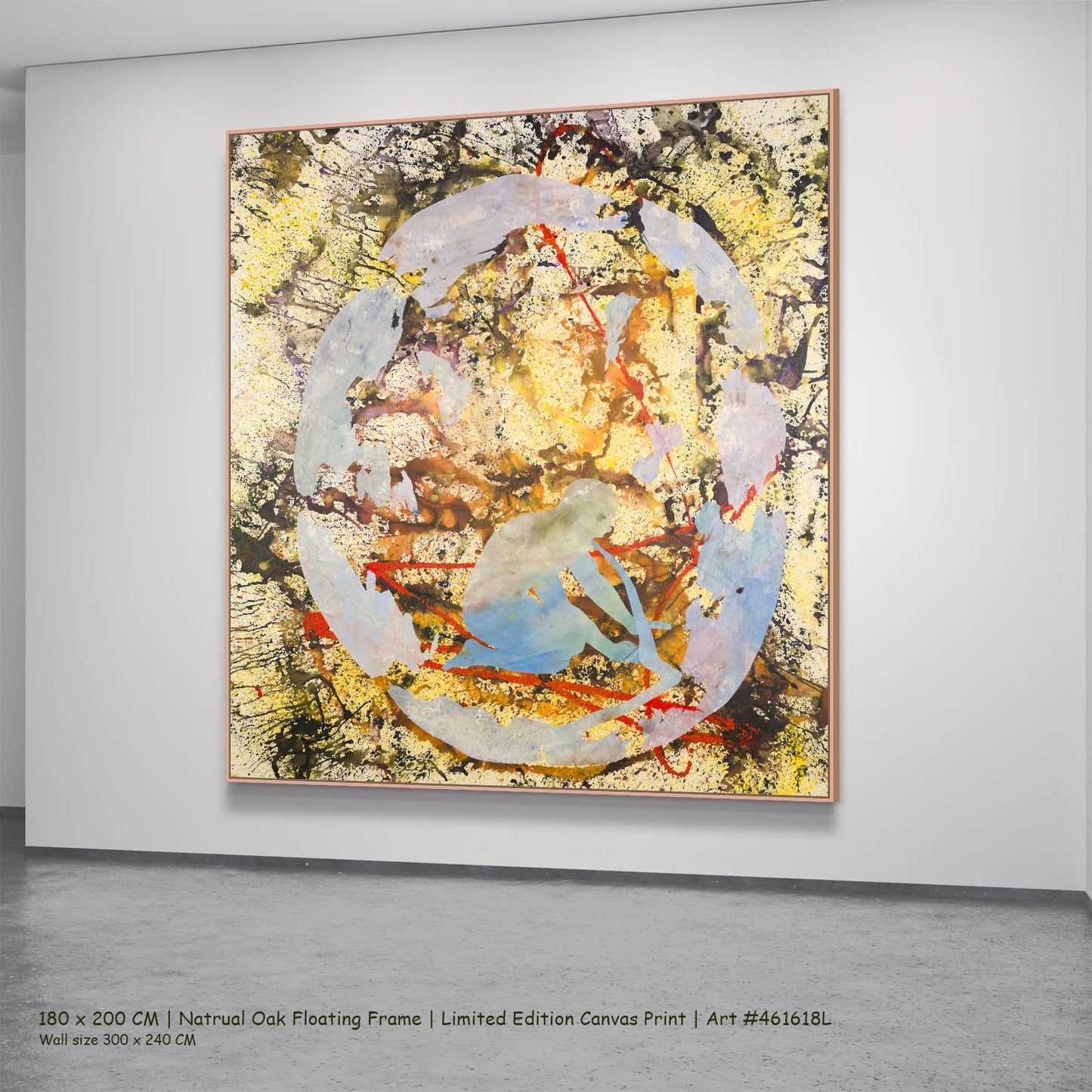 Surrender, yellow, light blue, red, black Limited Edition Print by Summer Jiang