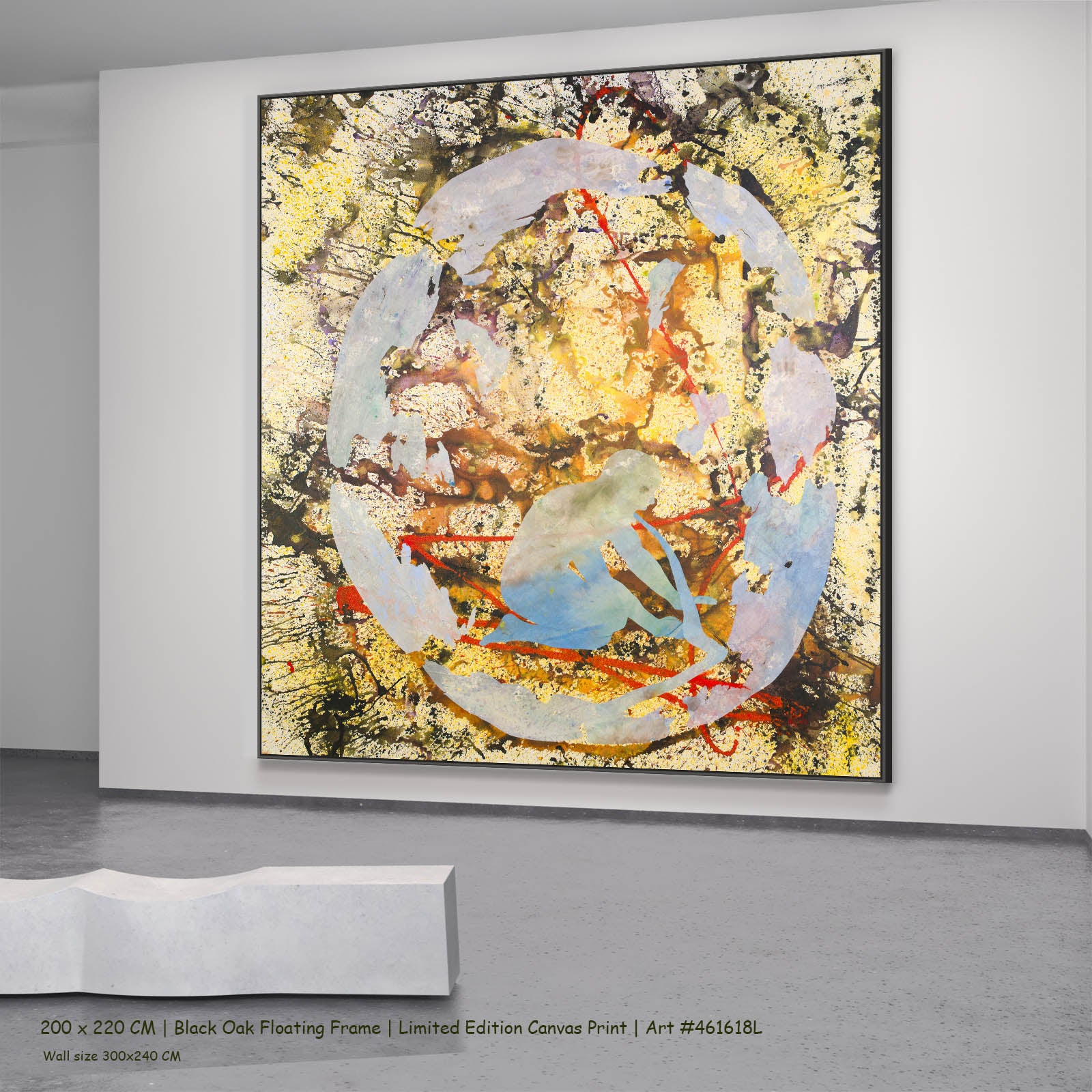 Surrender, yellow, light blue, red, black Limited Edition Print by Summer Jiang