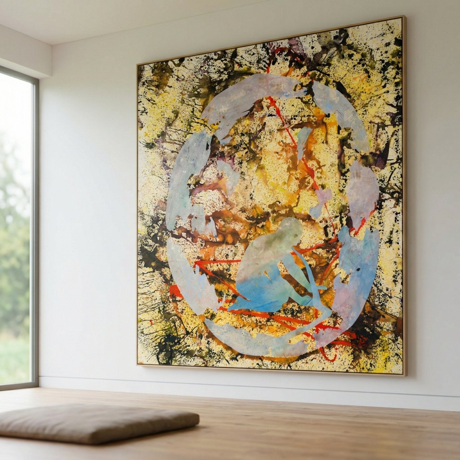 Surrender, yellow, light blue, red, black Limited Edition Print by Summer Jiang
