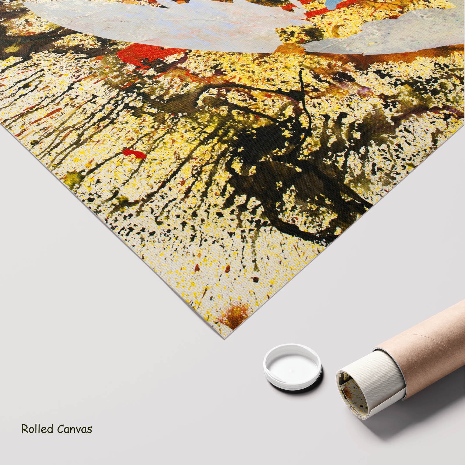 Surrender, yellow, light blue, red, black Limited Edition Print by Summer Jiang
