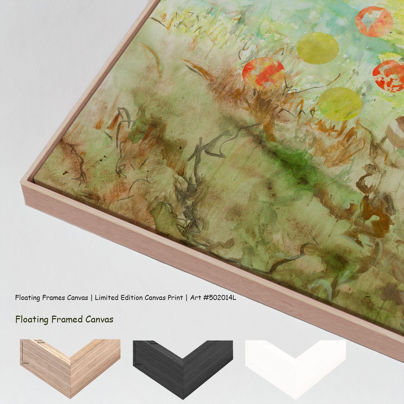 Cycle Without Resistance, yellow, green, brown Limited Edition Print by Summer Jiang