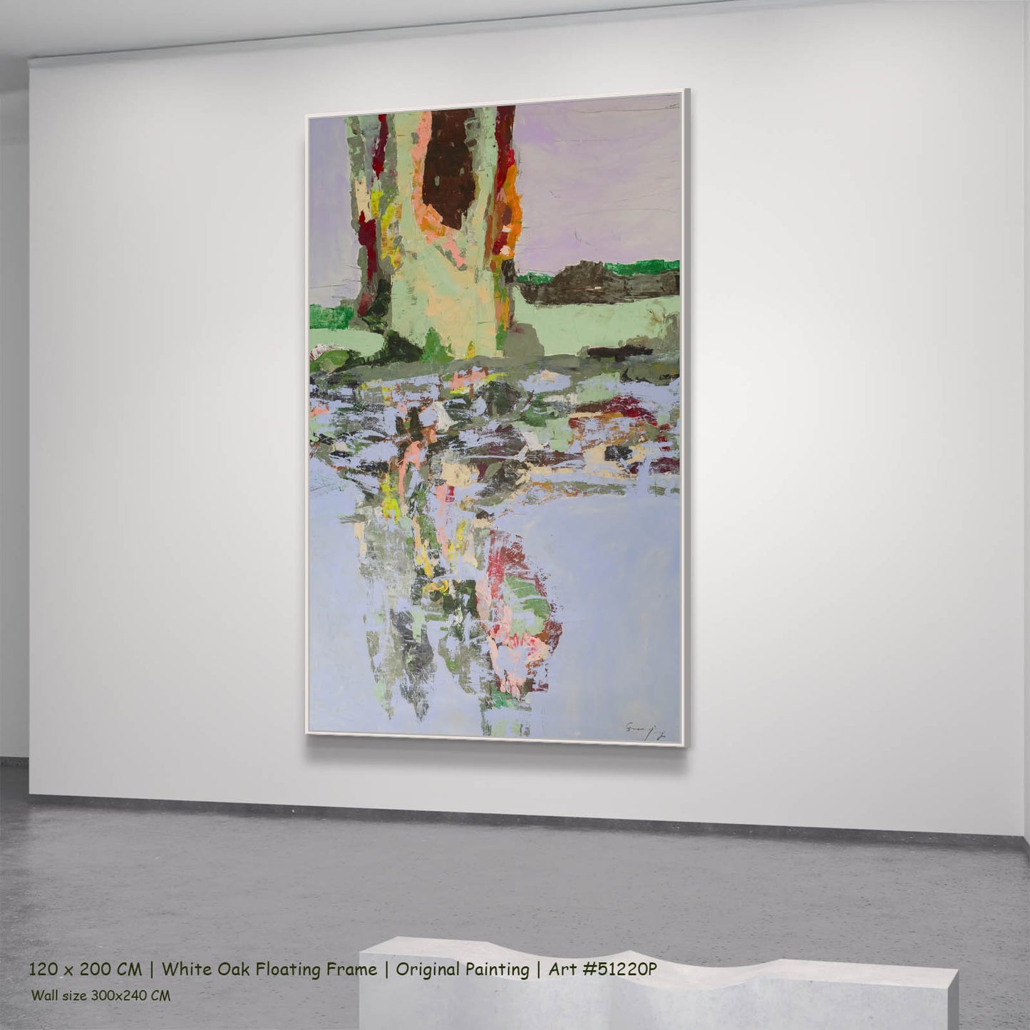 Forgotten, green, pink, purple, brown Original Painting by Summer Jiang
