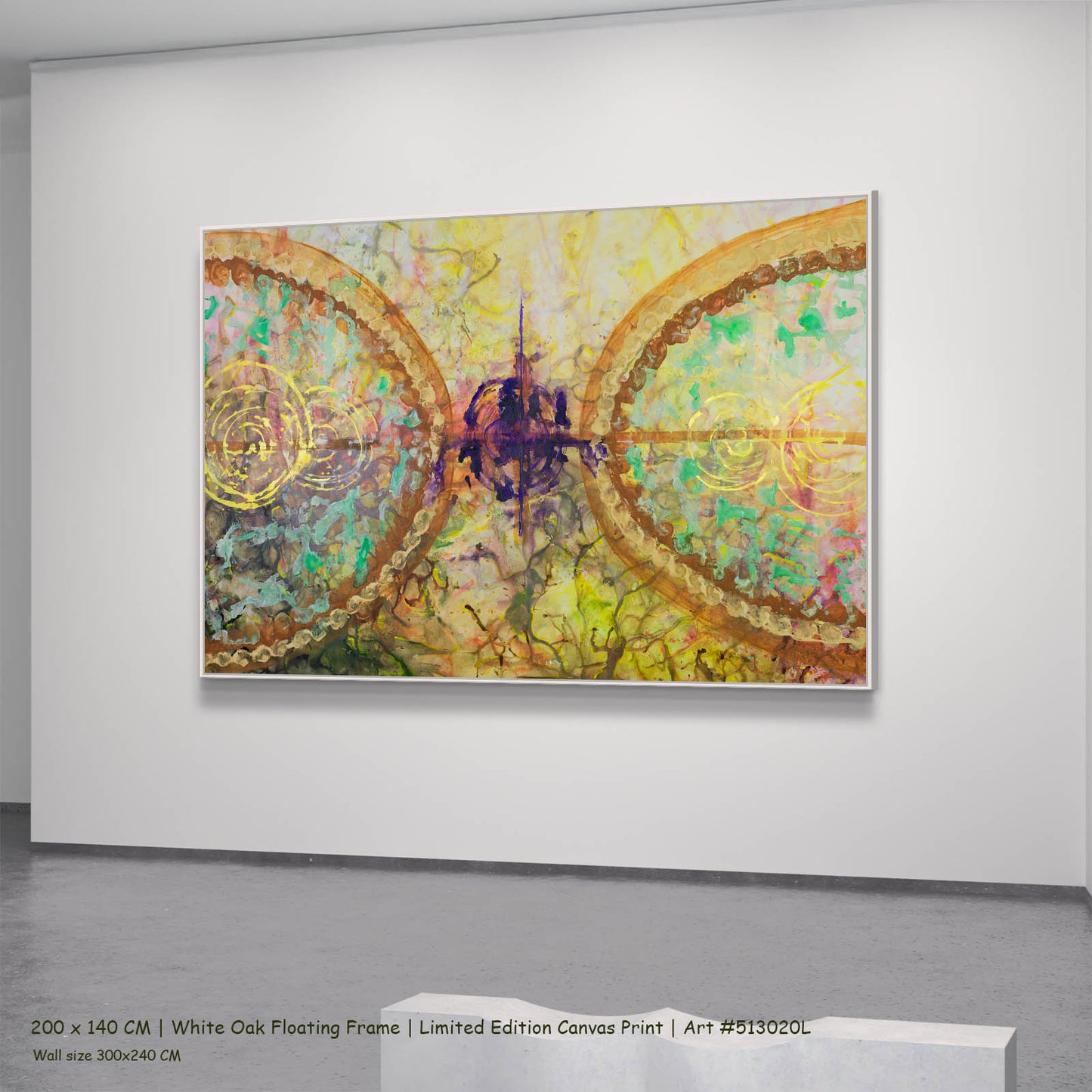 π of Life, gold, yellow, green, purple Limited Edition Print by Summer Jiang