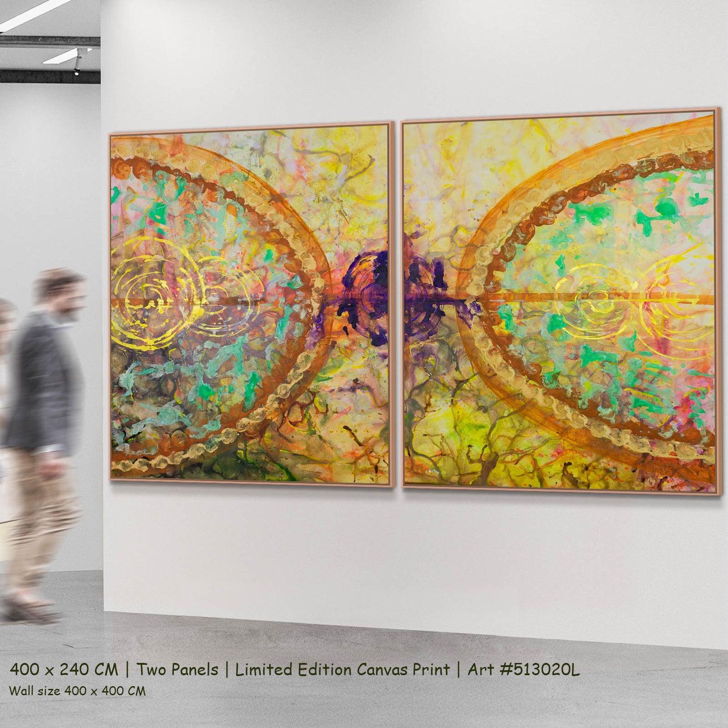 π of Life, gold, yellow, green, purple Limited Edition Print by Summer Jiang