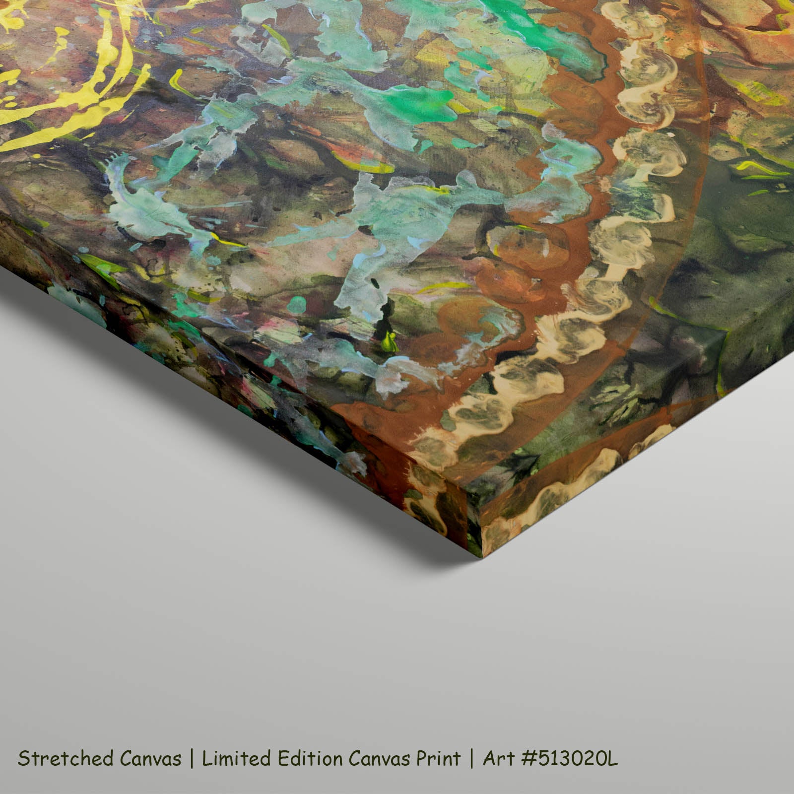 π of Life, gold, yellow, green, purple Limited Edition Print by Summer Jiang