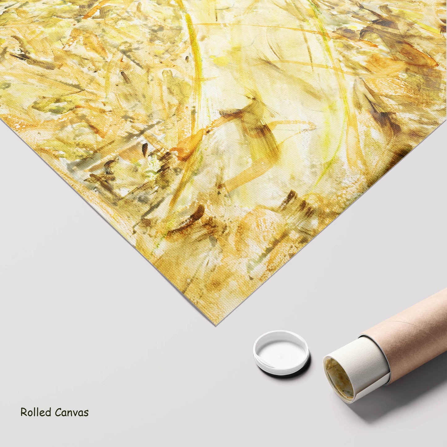 Breath of Heart, yellow, purple, gold Limited Edition Print by Summer Jiang