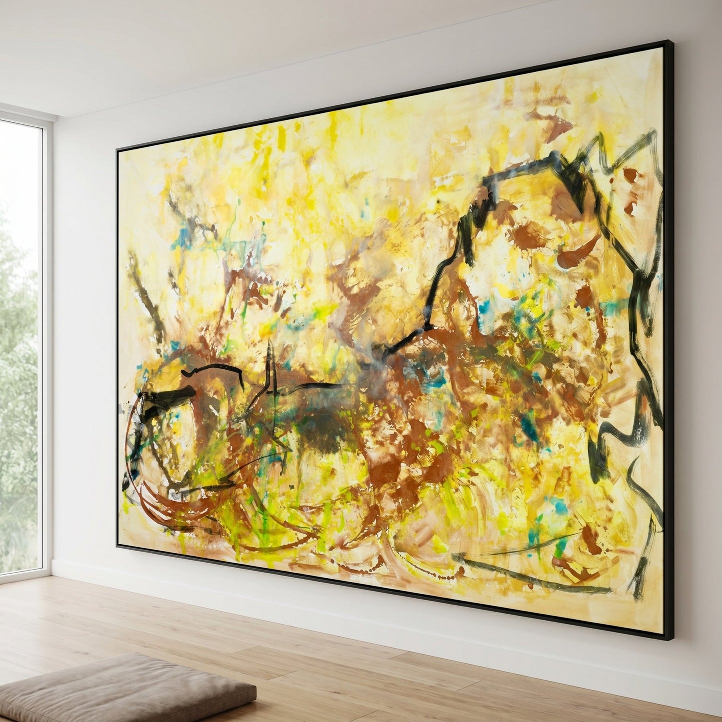 The Climb, gold, brown, black Limited Edition Print by Summer Jiang