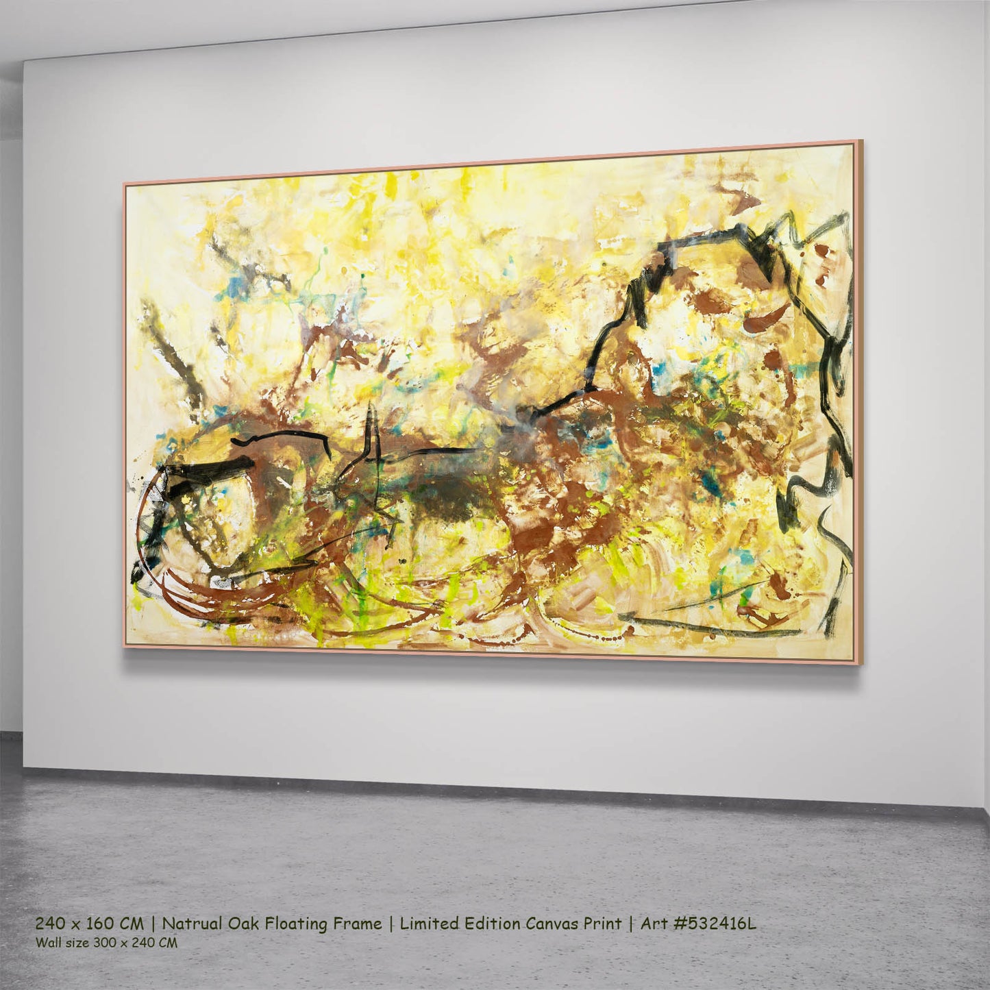 The Climb, gold, brown, black Limited Edition Print by Summer Jiang
