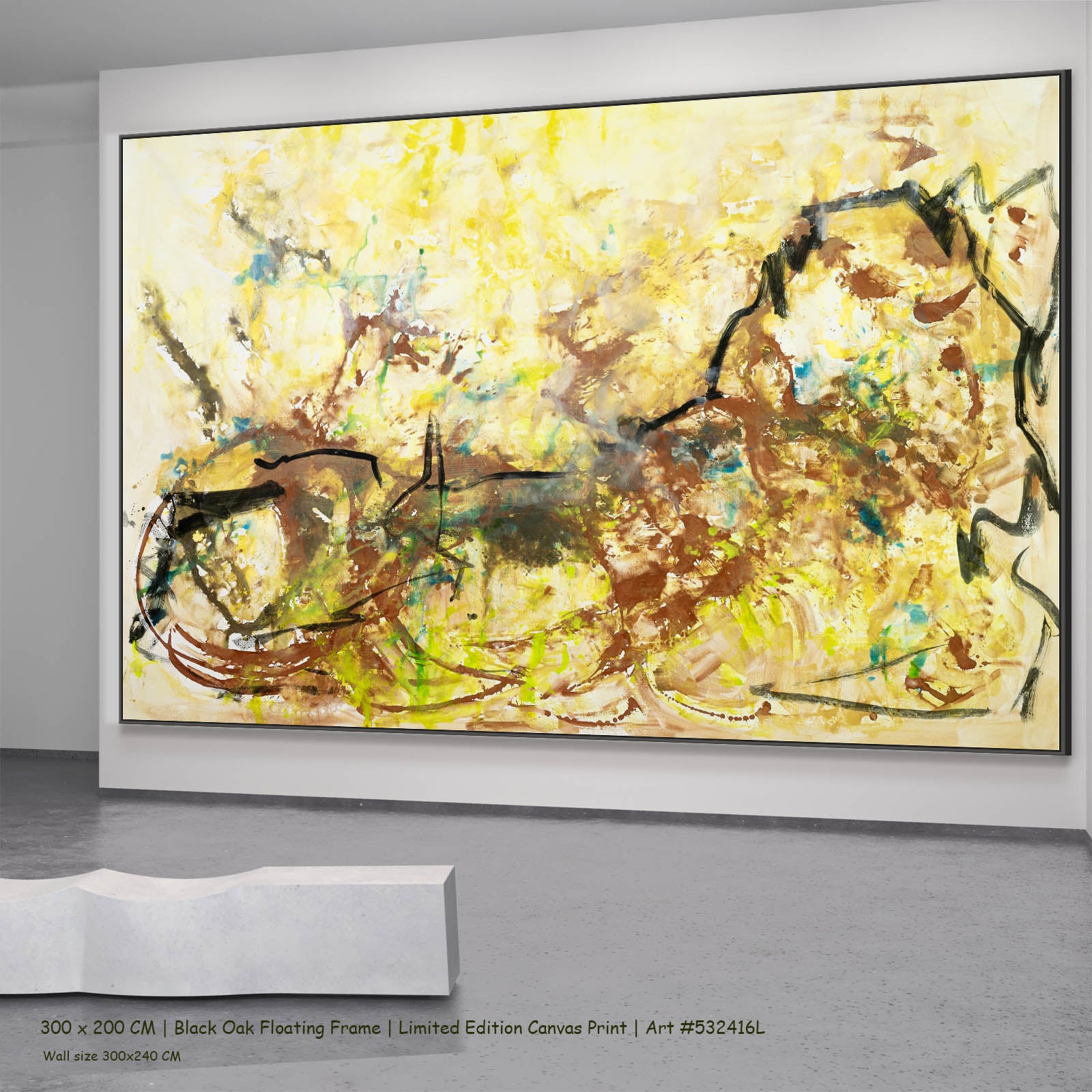 The Climb, gold, brown, black Limited Edition Print by Summer Jiang