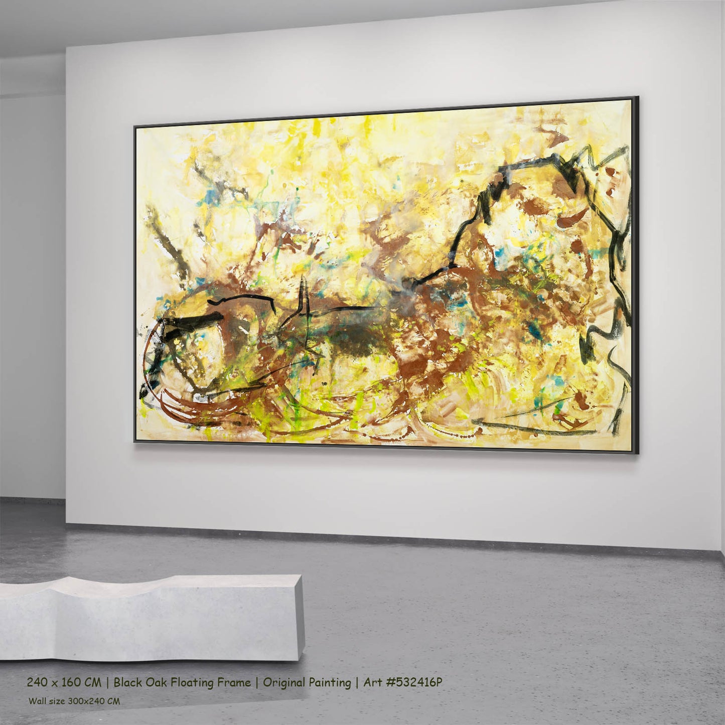 The Climb, gold, brown, black Original Painting by Summer Jiang