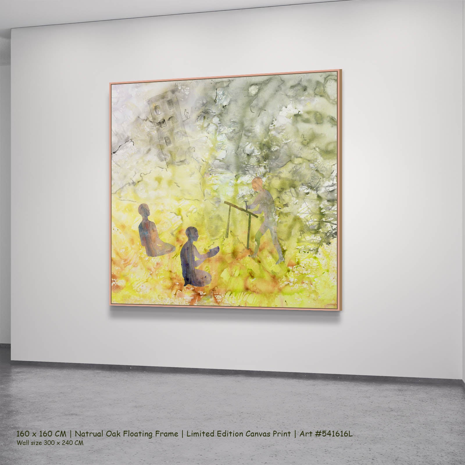 Between the Old and New, yellow, white, grey Limited Edition Print by Summer Jiang