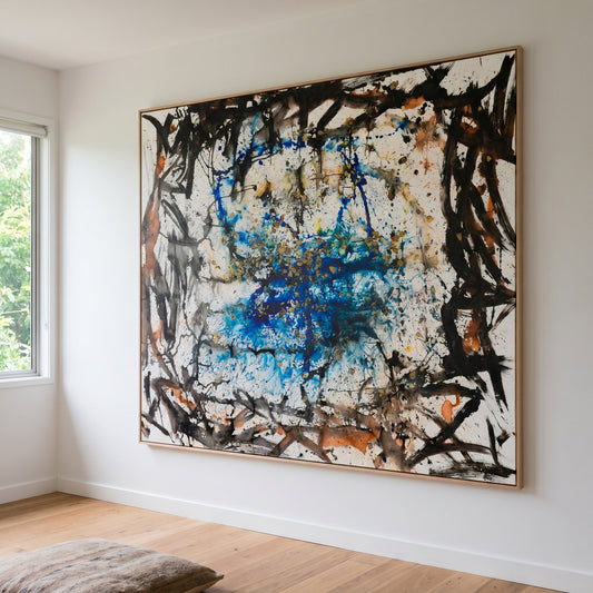 In Tragedy Life is Beautiful, white, black, blue Limited Edition Print by Summer Jiang
