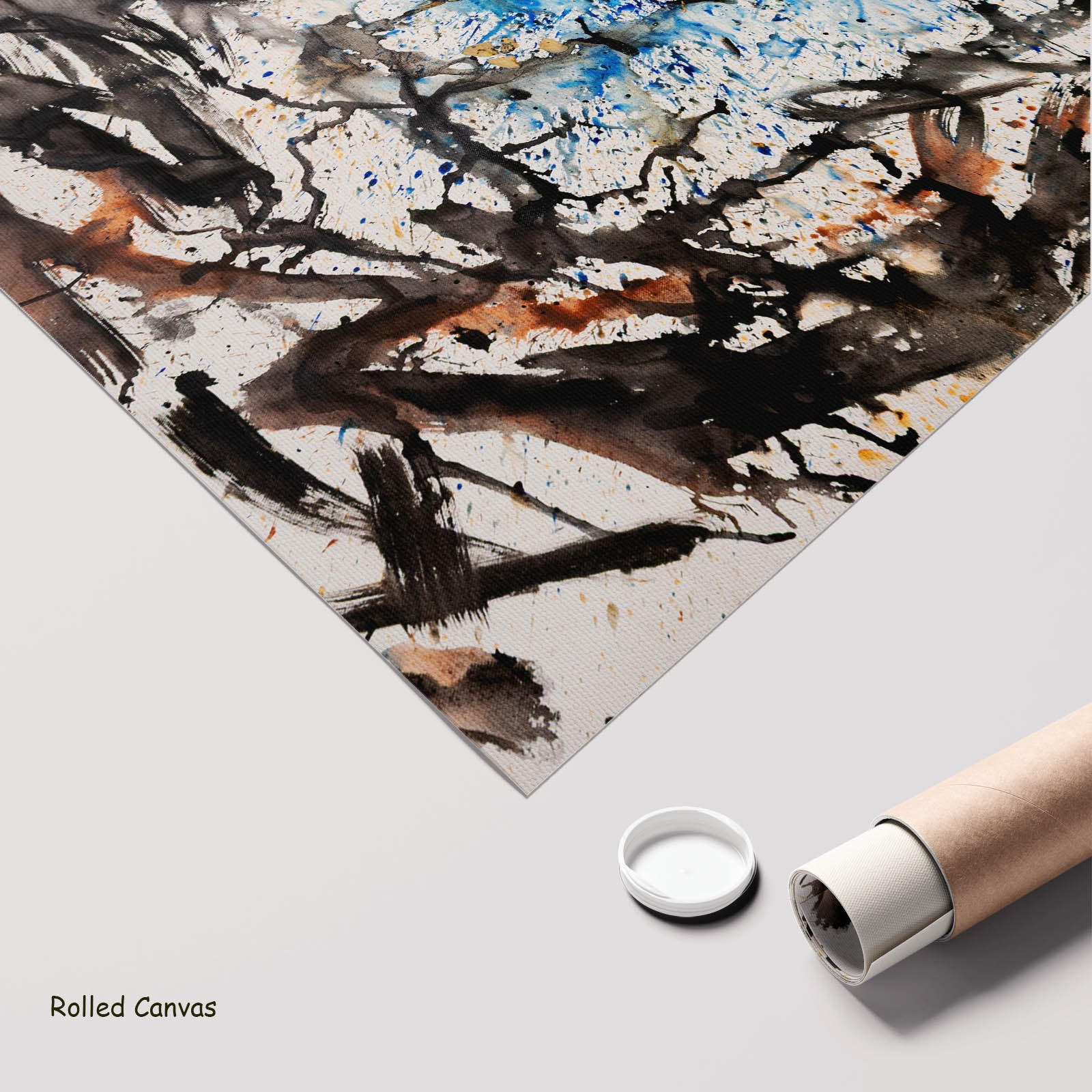 In Tragedy Life is Beautiful, white, black, blue Limited Edition Print by Summer Jiang