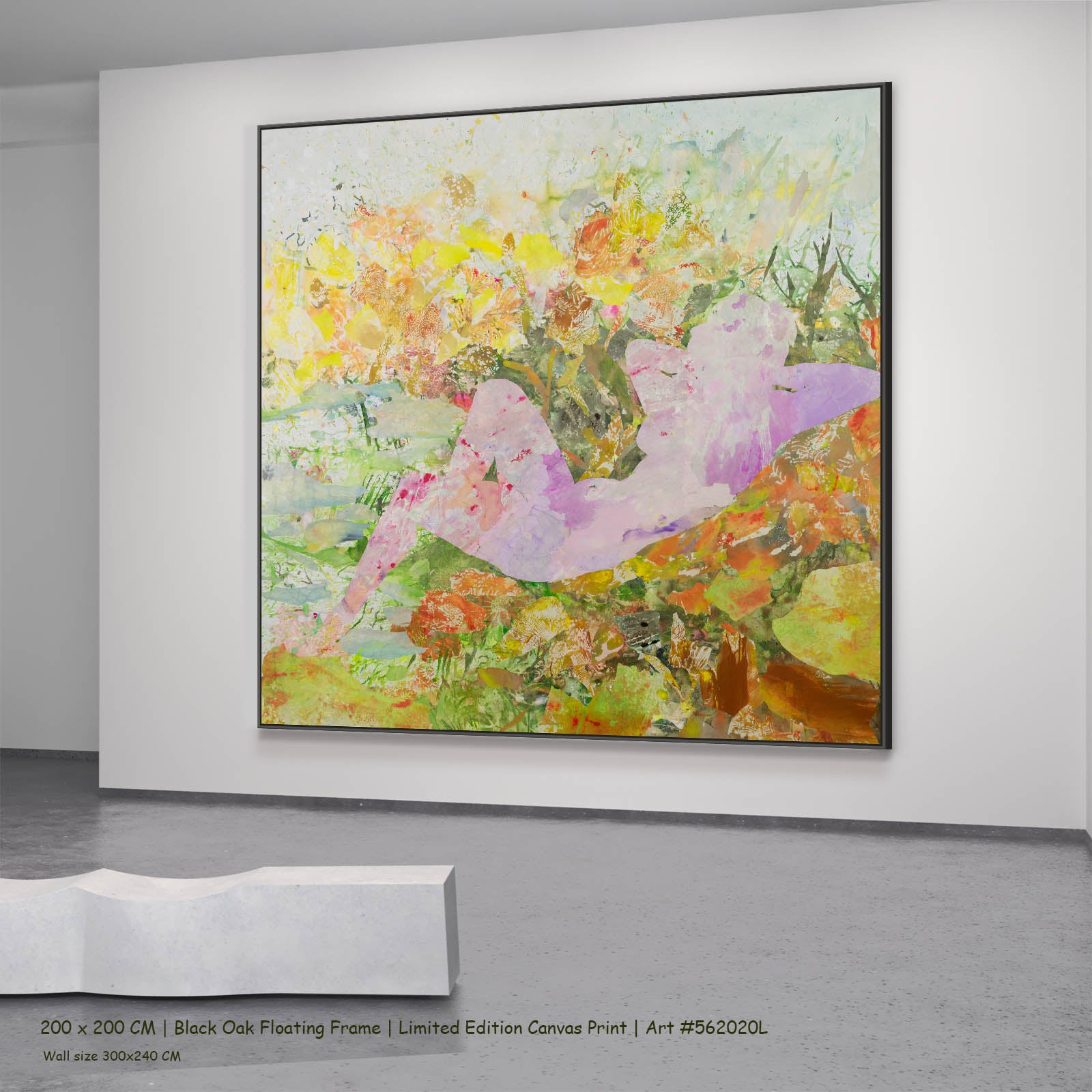 Merge, pink, yellow, green, orange Limited Edition Print by Summer Jiang
