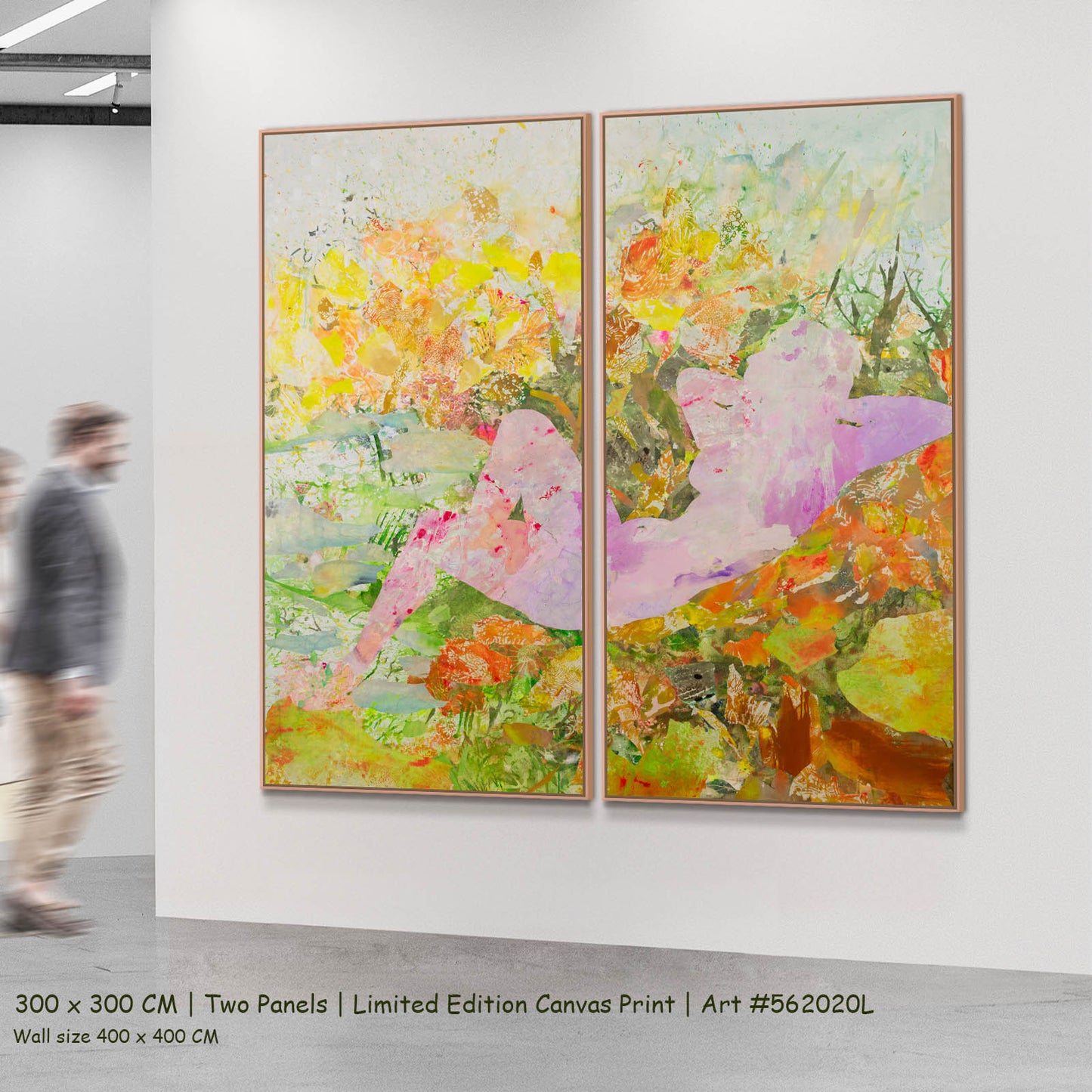 Merge, pink, yellow, green, orange Limited Edition Print by Summer Jiang