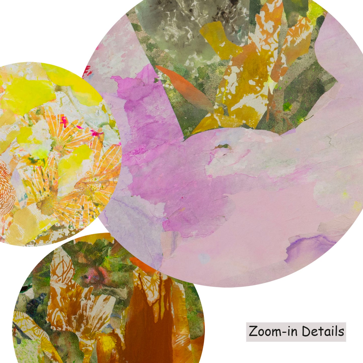 Merge, pink, yellow, green, orange Limited Edition Print by Summer Jiang