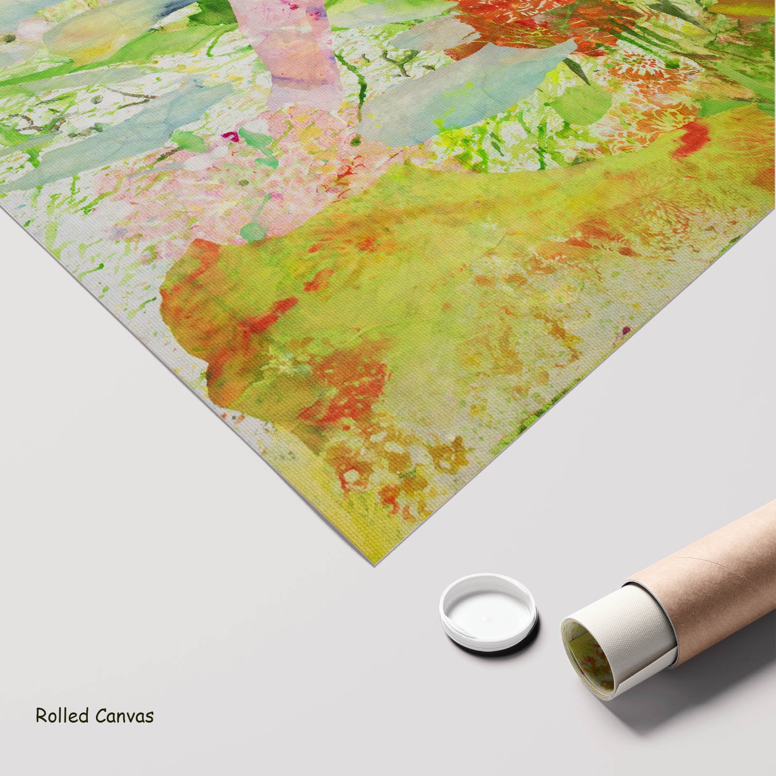 Merge, pink, yellow, green, orange Limited Edition Print by Summer Jiang