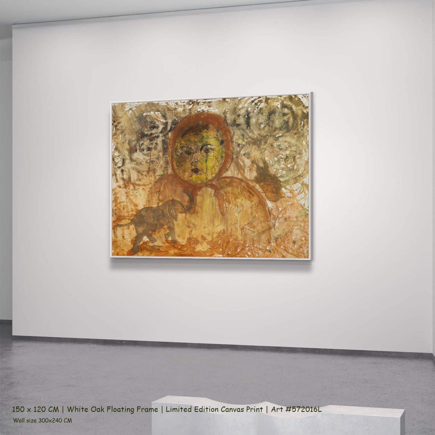 The Home I Don't Belong, brown, yellow Limited Edition Print by Summer Jiang