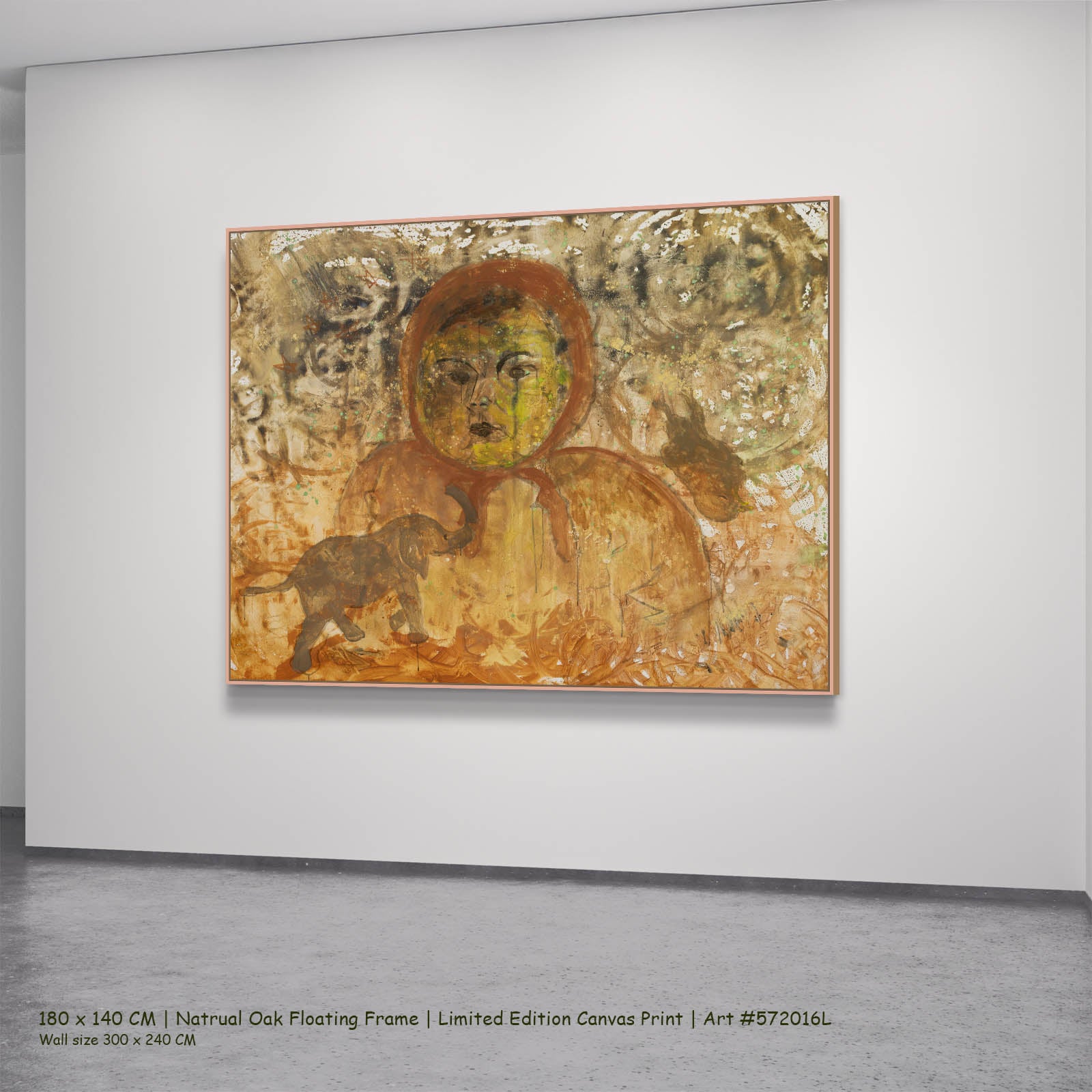 The Home I Don't Belong, brown, yellow Limited Edition Print by Summer Jiang