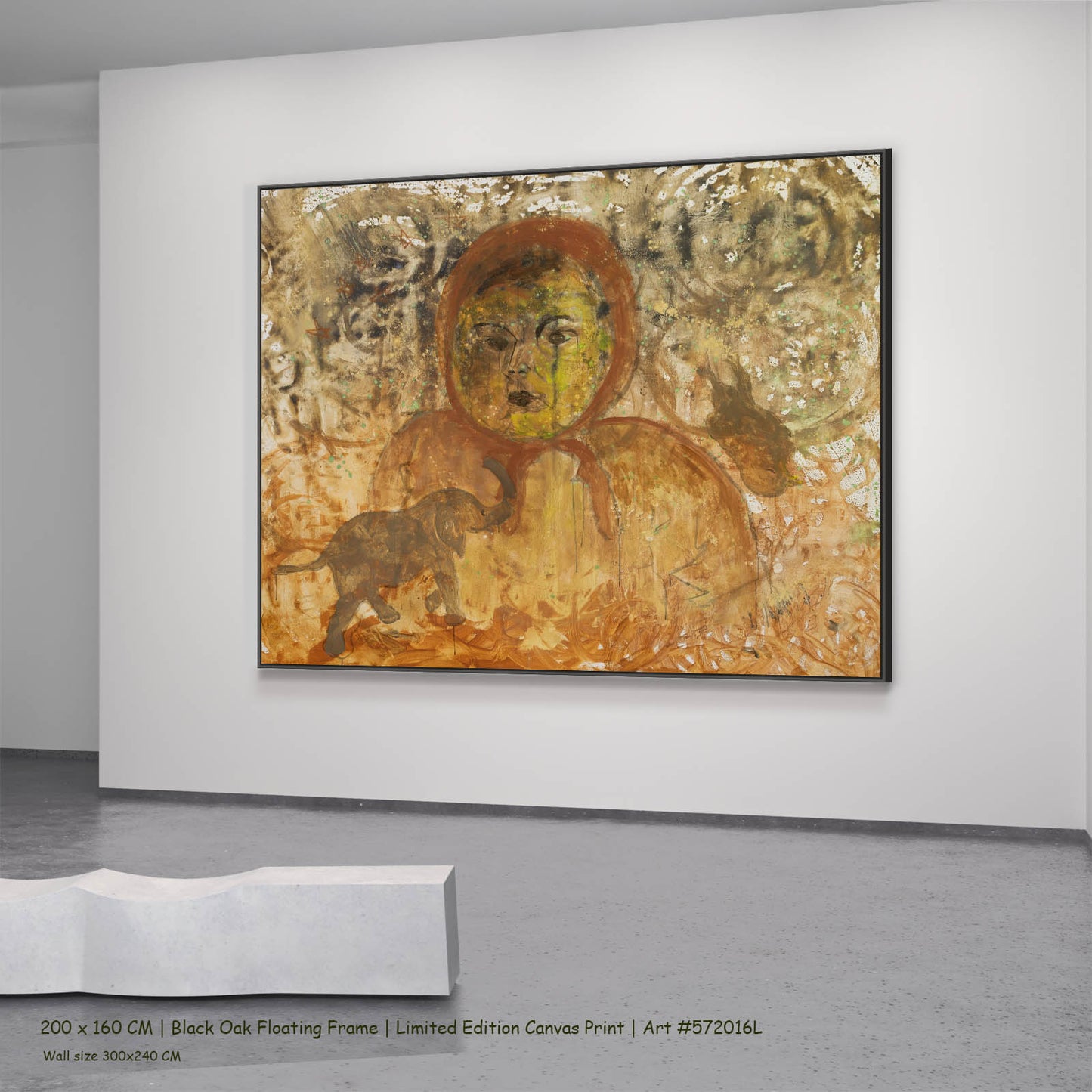 The Home I Don't Belong, brown, yellow Limited Edition Print by Summer Jiang