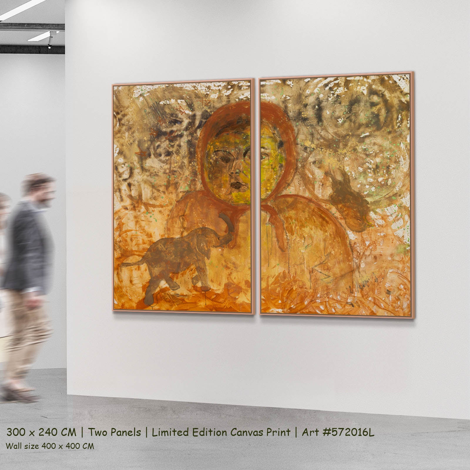 The Home I Don't Belong, brown, yellow Limited Edition Print by Summer Jiang