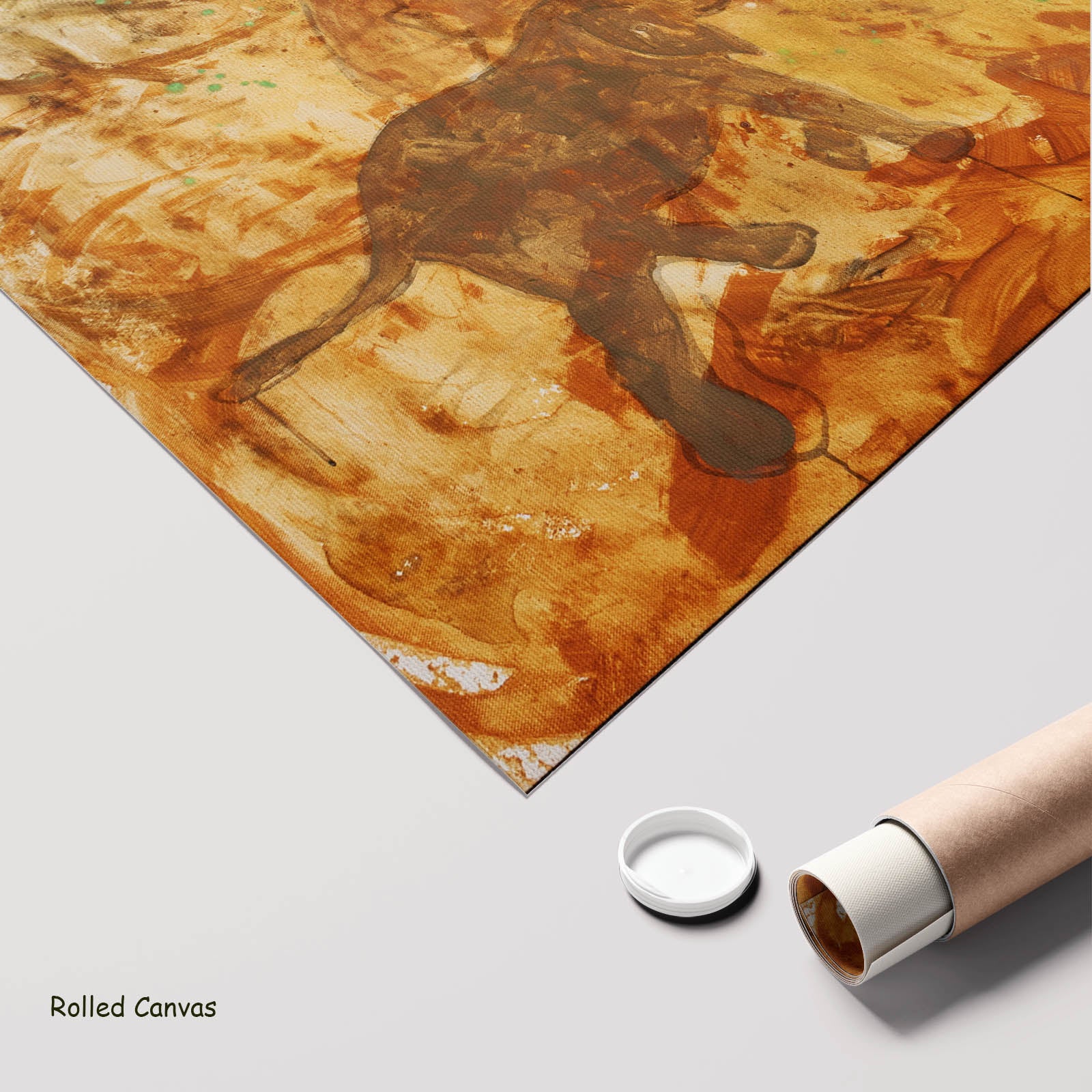 The Home I Don't Belong, brown, yellow Limited Edition Print by Summer Jiang