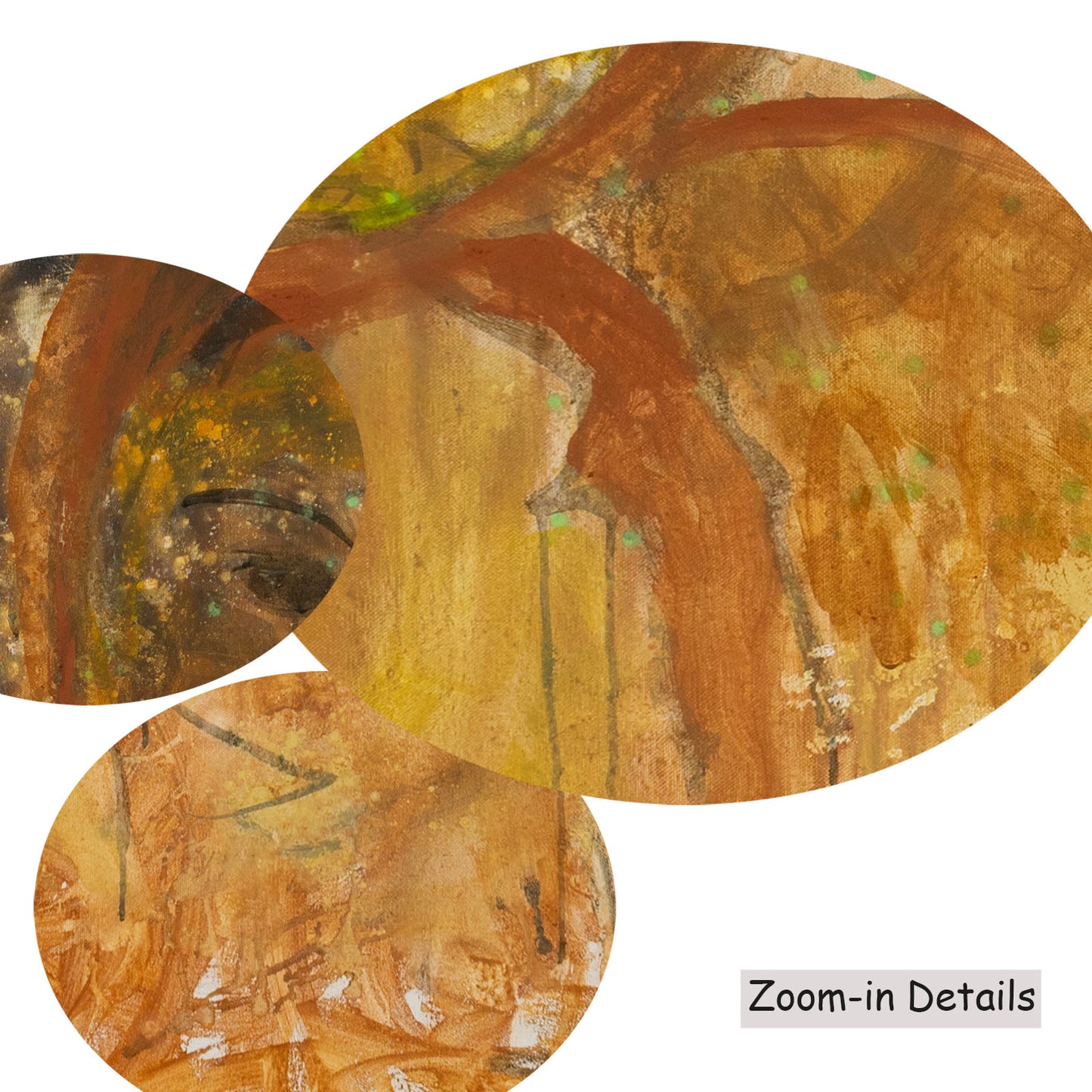 The Home I Don't Belong, brown, yellow Original Painting by Summer Jiang